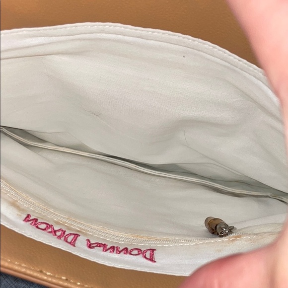 Blue and Tan Patterned Women's Bag - Picture 6 of 7